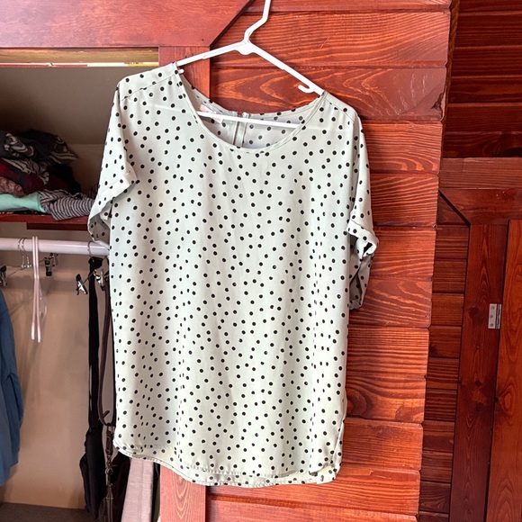 Maurices Black Polka Dot Blouse - Picture 1 of 1